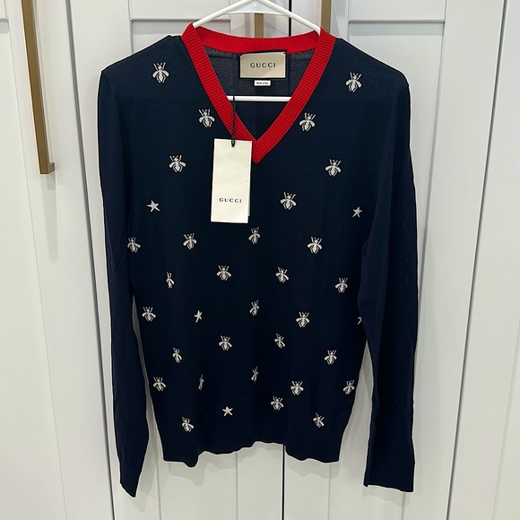 Gucci | Sweaters | Gucci Bee Sweater | Poshmark